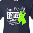 thumbnail image 4 of Inktastic Our Family Fights Together Lymphoma Awareness Lime Ribbon Youth T-Shirt, 4 of 5