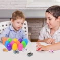 thumbnail image 4 of NAOJIE 24 Pcs Easter Voitures à Rétrofriction Remplies d'Oeufs Easter Mini Voitures de Course Easter pour Enfants Garçons Cadeaux de Fête Easter, 4 of 5
