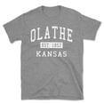 thumbnail image 1 of Olathe Kansas Classic Established Men's Cotton T-Shirt, 1 of 1