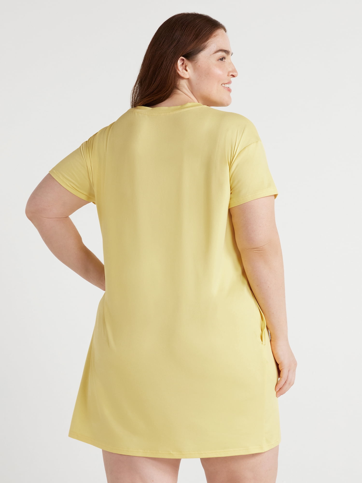 Joyspun Women's Short Sleeve Sleepshirt, Sizes S/M to 2X/3X