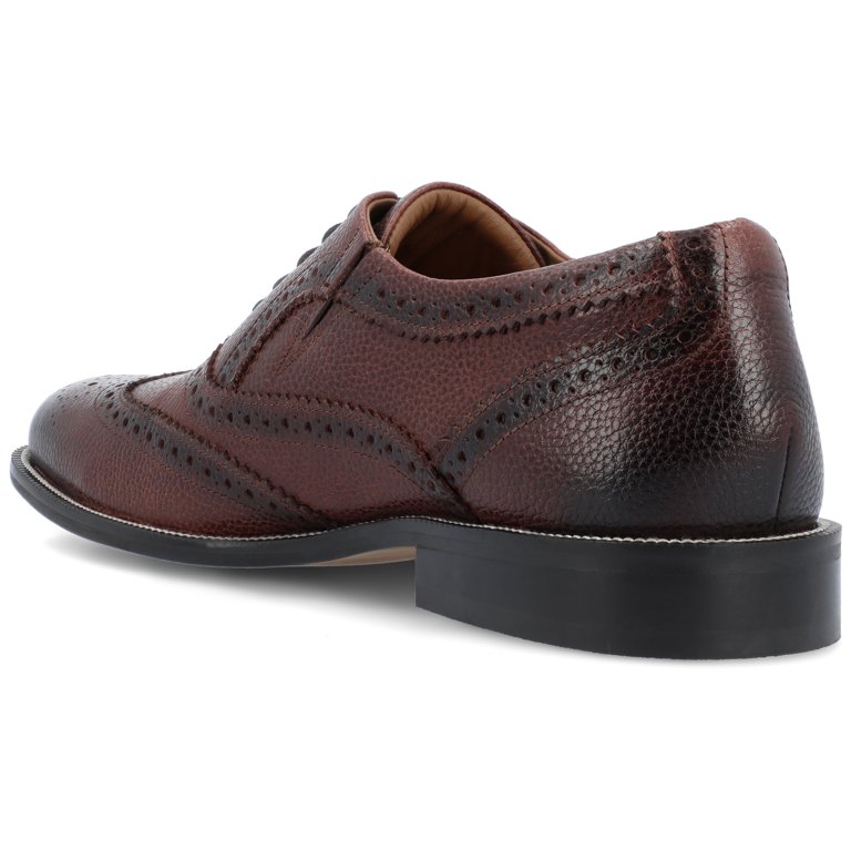 THOMAS & VINE men\'s GARLAND dress shoes Thomas & Vine Mens Garland Lace-up Wingtip Oxford - Walmart.com main image 3
