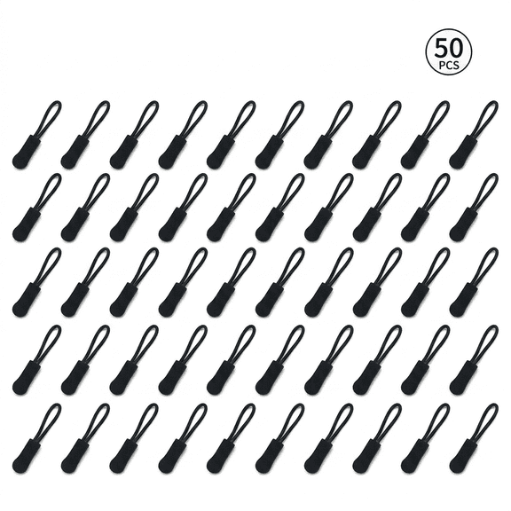 50Pcs Zipper Pulls, Durable Pull Cord, Suitable for Backpacks, Handbags, Travel Bags Accessories, etc.