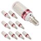 thumbnail image 3 of 10 Bombillas LED Tipo Maíz E14 de 12 W para Reemplazar Lámparas Halógenas, Bombillas Pequeñas con Rosca, Bombillas Inteligentes de Bajo Consumo, Luz Cálida, 3 of 5