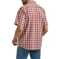 thumbnail image 2 of Wrangler® Men's Short Sleeve Plaid Shirt, Sizes S-5XL, 2 of 4