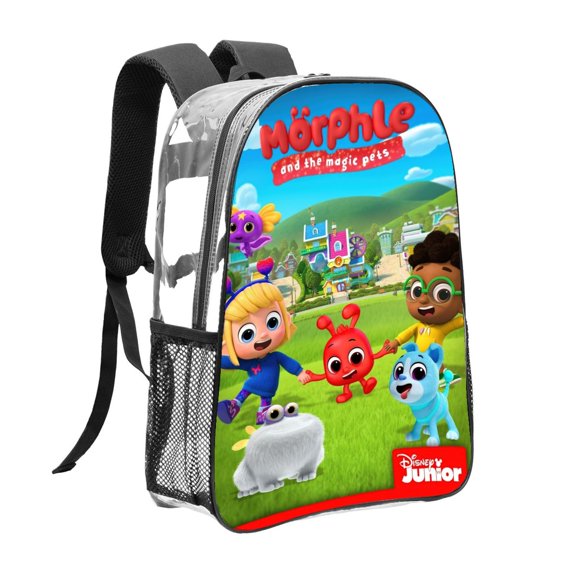 Morphle Pattern Transparent Backpack Lightweight And fashionable Showcasing Personality And Leading The Trend