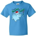 thumbnail image 3 of Inktastic I Want a Hippopotamus for Christmas Hippo in Santa Hat Youth T-Shirt, 3 of 5
