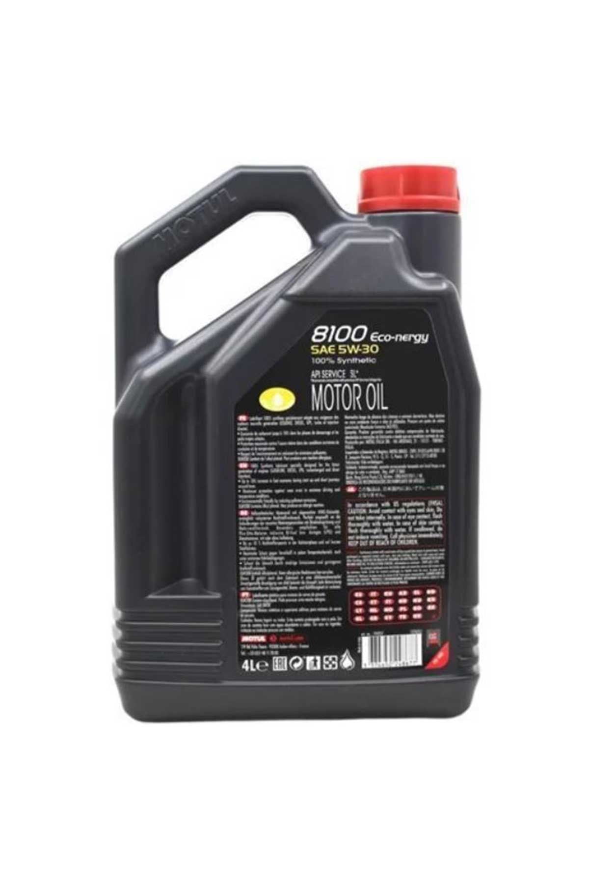Motul 8100 Eco-nergy 5W-30 – 1 Liter, Vollsynthetisches Motoröl Für Benzin & Diesel