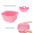 thumbnail image 2 of Large foot bath spa bowl plastic pedicure bowl massage foot bath for pedicure, detoxification and massage, perfect for soaking your feet, toe nails and ankles to relieve fatigue, 2 of 4
