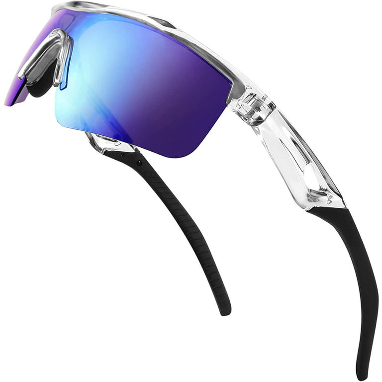FEISEDY Kids Teens Sports Polarized Sunglasses TR90 Frame Boys Girls Cycling B2454, Kids Unisex, Size: One size, Blue