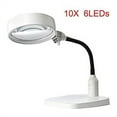 thumbnail image 1 of Fiudx Lámpara de Escritorio Ajustable con Aumento de 10X, Lente Giratoria de 360°, Iluminación Agradable a La Vista, Ideal para Personas Mayores, Ayuda a La Lectura, Uso Doméstico, Color Blanco, Mate, 1 of 6