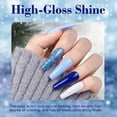 thumbnail image 2 of Azurebeauty 4 Colors Acrylic Dipping Powder Nail Kit, White Navy Blue Glitter Dip Powder Set with Base Coat, Top Coat & Activator, DIY French Manicure Nail Art Kit for Women, 2 of 8