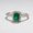 Turquoise, variant on Synthetic Paraiba Crystal Stone Ring Emerald Diamond Ring