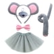 thumbnail image 5 of Diadema de animal de Halloween lindas orejas de ratón pequeño niños dibujos animados diadema de ratón gris, 5 of 6