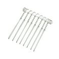 thumbnail image 4 of Unique Bargains 4 Pcs No Slip Hair Side Combs Accessories Metal 1.3" Silver Tone, 4 of 6