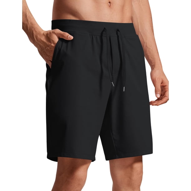 Shorts CRZ YOGA para Hombre 23 cm con Elasticidad en Cuatro Direcciones Negro L