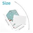 thumbnail image 4 of Square 2Pack PU Leather Merry Xmas Snowmen Cruise Luggage Tag with Privacy Cover and Stainless Steel Ring - Suitable for Travel Handbags Backpacks Luggage Tags, 4 of 6