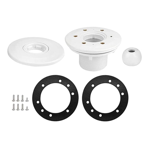 Salida ocular de piscina Sunnimix Roscada 360 grados giratoria Ajuste de bañera de boquilla de pared de piscina
