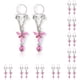 thumbnail image 3 of Minnieouse Piercings falsos Adorno de cuerpo encantador Adornos de senos de mujer Anillos de pezones de mariposas ajustables para mujer Rosa Type1 NO1, 3 of 6