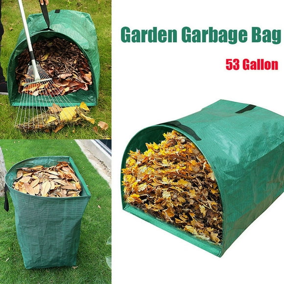 Hweilai 1 x 53 gallon square waste bag for garden waste