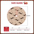 thumbnail image 2 of Rateoe Leopard Print Pattern Christmas Tree Skirt with Ties , Christmas Tree Decorations, Farmhouse Christmas Decor Xmas Holiday Decorations-30", 2 of 6