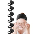 thumbnail image 1 of Toalla de pelo con diadema para spa EUICAE, transpirable, blanca (negra), 1 of 1