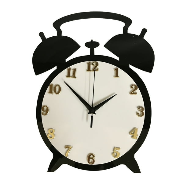 Novelty Alarm Clock in Acrylic Material. Desktop or wall Mount