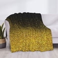 thumbnail image 3 of Fotbe Gold Glitter Gradient Manta de Franela con Estampado, Manta Ultrasuave para Cama, Sofá, Auto, Hipoalergénica y Antibolitas-60"x50", 3 of 6