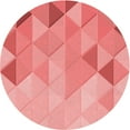 thumbnail image 1 of Ahgly Company Indoor Round Patterned Light Salmon Pink Area Rugs, 5' Round, 1 of 6