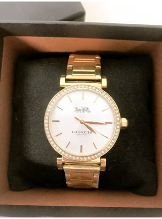 Coach Tristen Mini Bracelet Watch CA.67.7.20.0988 Stainless Steel Made in  the USA Silver/Gold Quartz Analog Display White Dial Women's