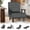 Gray, variant on YLGJ&TIDY Folding Sleeper Chair, 6-Position Adjustable Backrest, Single Upholstered Sofa, Linen Fabric, Twin Bed Size, Living Room Office, Beige