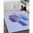 thumbnail image 3 of Ahgly Company Machine Washable Indoor Rectangle Transitional Medium Slate Blue Area Rugs, 4' x 6', 3 of 7