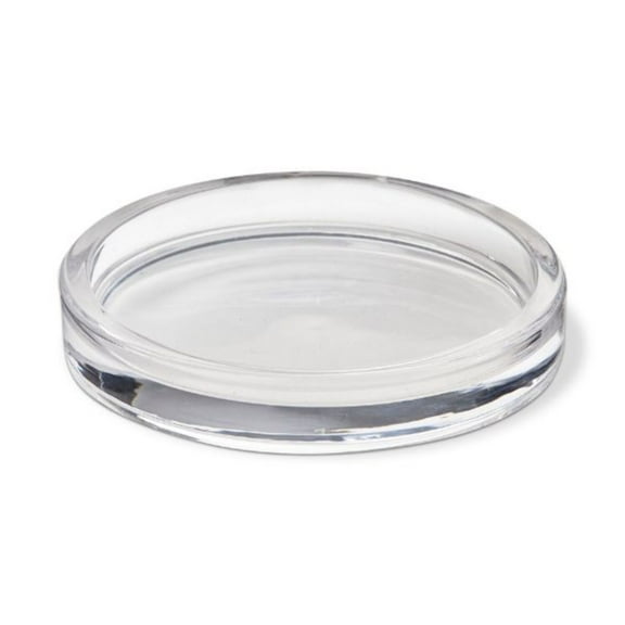 Radiance Glass Pillar Plate Large - Clear