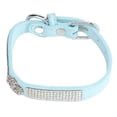 thumbnail image 2 of Collar De Corona De Diamantes De Imitación Para Mascotas, Cuello De Diamantes De Imitación Para Mascotas, Cómodo, Suave, Respira Libremente Para El Hogar Cergrey Corona Azul Brillante XXS, 2 of 8