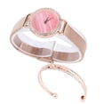 thumbnail image 4 of Women's Watch Jewelry Set Alloy Rhinestone Watch Rose Gold Jewelry Bangle for Party Weddings, 4 of 10