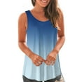 thumbnail image 2 of Women Gradient Tank Tops Sleeveless Pullover Top Loose Flowy Blouses Summer Streewear Top Camisole, 2 of 6