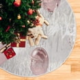 thumbnail image 5 of FMSHPON Rose Gold Christmas Ball Xmas Christmas Tree Skirt Stand Mat for Holiday Party Decoration Indoor Outdoor 36 inches, 5 of 6