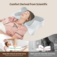 thumbnail image 3 of MOONORAH Memory Foam Pillow for Neck Pain Relief Cervical Sleepers Standard/Queen Gray, 3 of 11