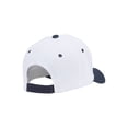 thumbnail image 4 of Adjustable Baseball Structured Cap Hat,White Navy, 4 of 5