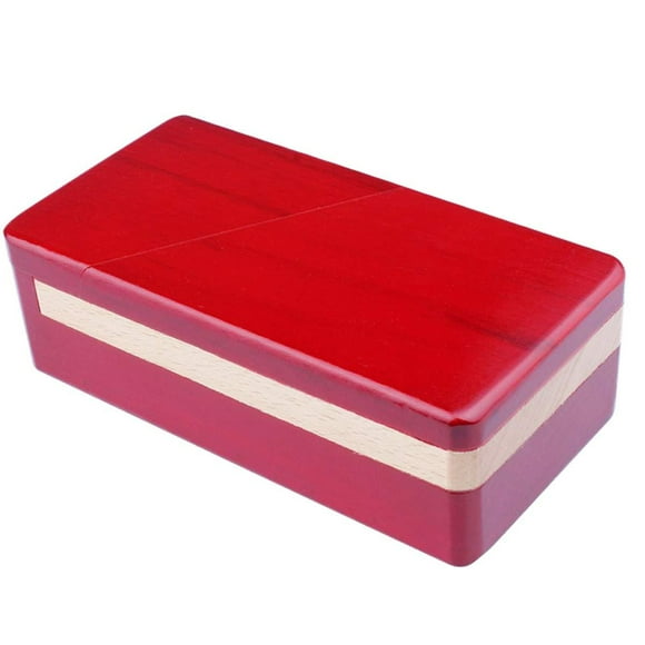 DC-BEAUTIFUL Boîte à Puzzle Impossible Maître Boîte d'Ouverture Secrète Boîte Magique en Bois Rouge avec Tiroir Secret Boîte Cadeau Mystérieux Puzzle