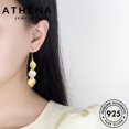thumbnail image 4 of ATHENA Joyería Gancho Original Diamante Moissanite Jade Plata Pendientes 925 Mujer Perla M010, 4 of 4