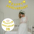 thumbnail image 1 of OULII 1 Set Golden Heart-shaped Aluminium Film Balloons for Anniversary Party Decor, 1 of 4