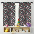 thumbnail image 5 of Blackout Kids Curtains,Dark Blue Christmas Santa and Gnome Pattern Childrens Insulated Curtains Set Of 2,Bedroom Essentials,Toddler Room Decor 42"x54", 5 of 5