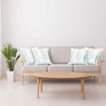 thumbnail image 4 of Ambesonne White Throw Pillow Cover 4 Pack, Feather Peacock Vintage, 18", Mint Green Yellow, 4 of 5
