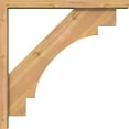 thumbnail image 3 of Ekena Millwork 3 1/2"W x 26"D x 26"H Merced Block Smooth Bracket w/ Offset Brace, Western Red Cedar, 3 of 25