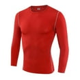 thumbnail image 3 of Men's Long Sleeve Compression Shirts Gym Athletic Gym Undershirts Active Baselayer Sport Top Shirt, 3 of 3