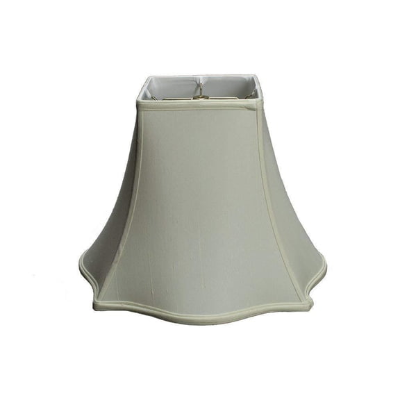 Eggshell Shantung Silk 16 Inch Pregnant Bell Lamp Shade 7x16x12