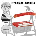 thumbnail image 5 of HELLHERO Rollator Walker Seat Back Covers Walker Protection Backrest Covers & Snowman Removable Easy to Install for Seniors Adult, 5 of 7