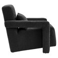thumbnail image 3 of Armchair Accent Chair, Black, Fabric, Living Kitchen Cafe Bistro Hospitality Restaurant, Modern Contemporary HB34863, 3 of 9