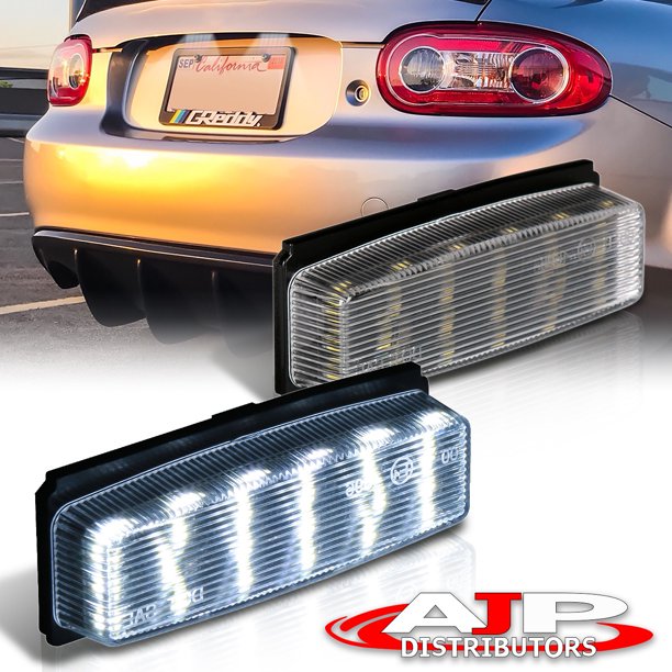 For 20062015 Mazda MX5 Miata (2pcs) 18SMD LED Rear License Plate
