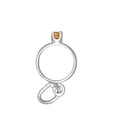 thumbnail image 1 of Sterling Silver 30" 1mm Orange Yellow CZ November Birth Month Wedding Ring Pendant Necklace, 1 of 2